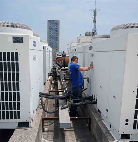 双柏中央空调制热和不制冷系统维修方法